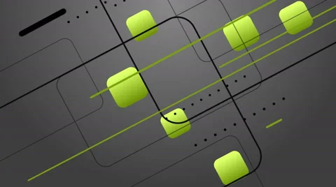 4k Lemon Green Digital Design on Gray Background Animation Seamless Loop. Stock-Footage 62838938