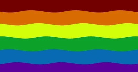 4K Lgbt Flag Waving Animation |Loopable | Stock Video | Pond5