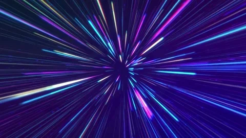 4K light burst tunnel background. Stock Footage 254166655