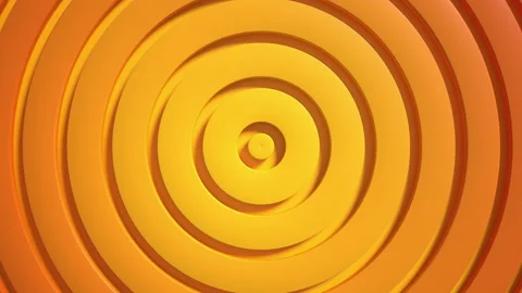 4k light sunny yellow gradient seamless looped animated background. 3d circular  Stock Footage 195932814