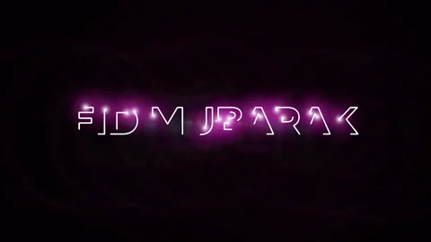 4K light text  of Eid  Mubarak Moslem Holiday. Stock Footage 270057320
