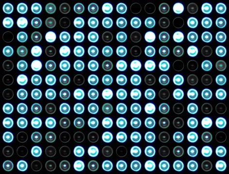 4K Light Wall Cyan Stock Footage 47823898