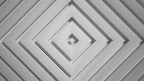 4k light white seamless looped animated background. Light texture, 3d square rin Stock Footage 201854662