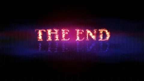 4k lights lines passing with the end logo Video stock 260151011