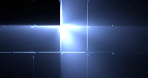 4k lights scanning through black cubes Stock Footage 167912582