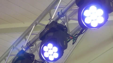 4k Lights on Truss 库存影片 40314099