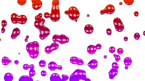 4k Liquid Drop Abstract Animation Background Seamless Loop. Stock Footage 68981197