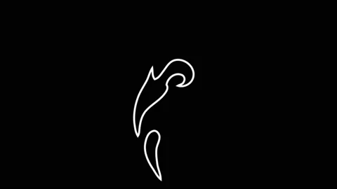 4K Liquid Elements Doodle. Drag and drop Stock Footage 114239777