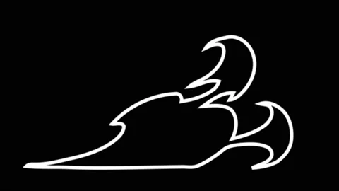 4K Liquid Elements Doodle. Drag and drop Stock Footage 114271283