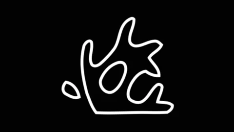 4K Liquid Elements Doodle. Drag and drop Stock Footage 114272414