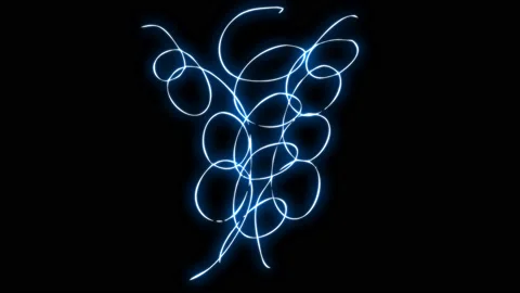 4K Liquid Elements Glow Loops. Drag and drop Stock Footage 115914293