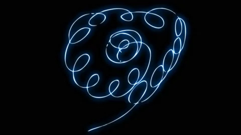 4K Liquid Elements Glow Loops. Drag and drop Stock Footage 115915190