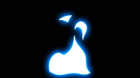 4K Liquid Elements Glow Loops. Drag and drop Stock Footage 115917335