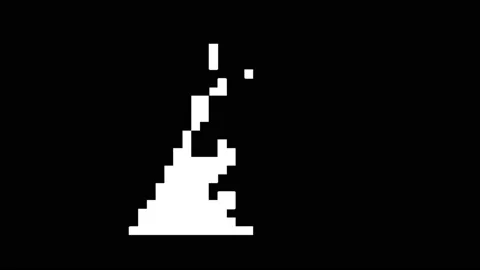 4K Liquid Elements Pixelate. Drag and drop Stock Footage 113912697