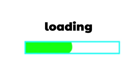 4k liquid filling  green progress bar on white background Stock Footage 255112561