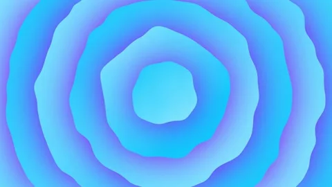4K Liquid frame animation, colourful abstract spheres. 3d circle rings Stock Footage 183674247