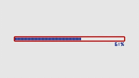 4K Loading Bar Animation, for download, loading and upload icons Stock Footage 310158074