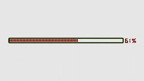 4K Loading Bar Animation, for download, loading and upload icons Stock Footage 310158177
