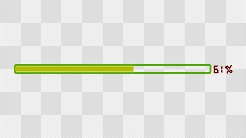4K Loading Bar Animation, for download, loading and upload icons Stock Footage 310158178
