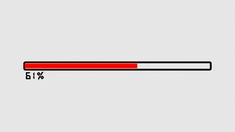 4K Loading Bar Animation, for download, loading and upload icons Stock Footage 310158187