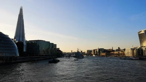 4K London Timelapse Hyperlapse - The Shard Stock Footage 104428462