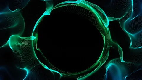 4k Loop Abstract Sphere particle explosion logo reveal Stock Footage 92455131
