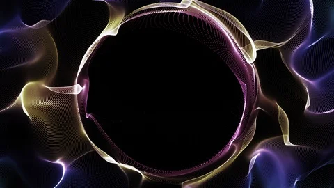 4k Loop Abstract Sphere particle explosion logo reveal Stock Footage 92455139
