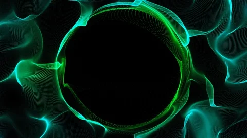 4k Loop Abstract Sphere particle explosion logo reveal Stock Footage 92455217