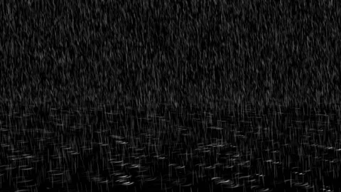 4k Loop animation background of Real High quality Thunder Rain Drops Falling Video stock 180307741