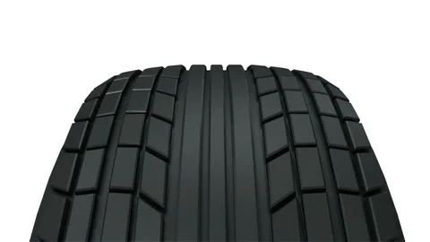 4K Loop Animation of Car Wheel Rotating on Green Screen Stock-Footage 102305529