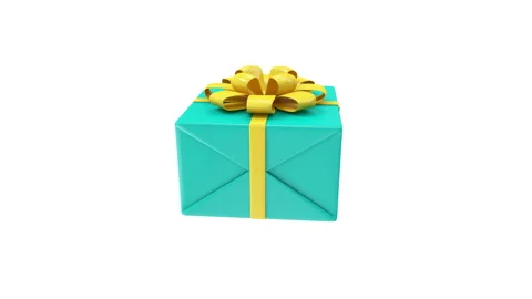 4K Loop Animation of Gift Box Rotation o... | Stock Video | Pond5