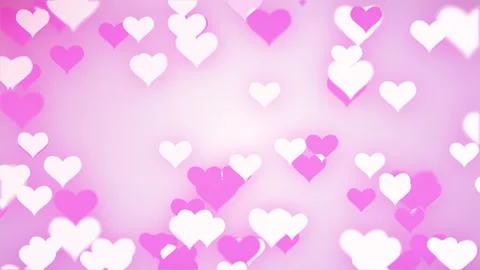 4K Loop animation up hearts rising up gr... | Stock Video | Pond5