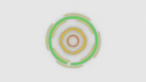 4K loop animation video of futuristic hud element, digital target interface Stock Footage 341671585