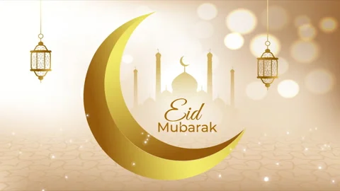 4K Loop Background of Eid  Mubarak Stock Footage 270057592