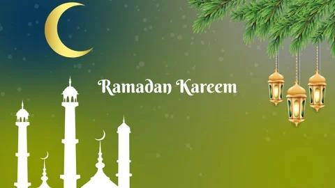 4K Loop Background Ramadan Mubarak Stock Footage 218612600