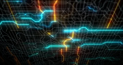 4K loop of Circuit board, Motherboard, Digital chip. Tech science background. Stock Footage 124613731