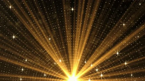 4K Loop Dust particles, confetti stars fly with glitter. 3d christmas background Stock Footage 151391414