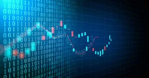 4k loop financial chart background  footage Stock Footage 88162917