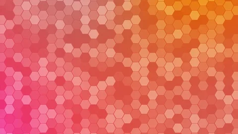 4K Loop Hexagons Mosaic Background Stock Footage 80287300