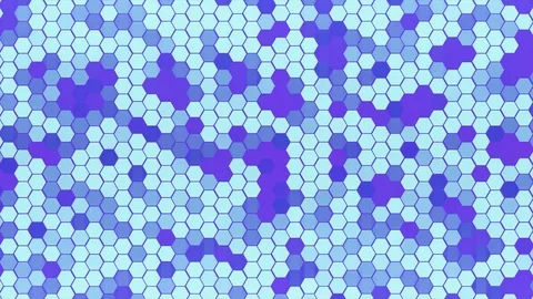 4K Loop Hexagons Mosaic Background Stock Footage 80287339