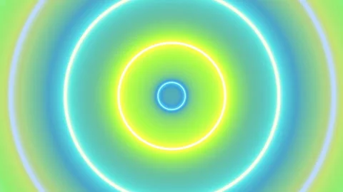 4K loop neon glowing stripes with flashing light effects. Perfect abstract Stock Footage 317625913