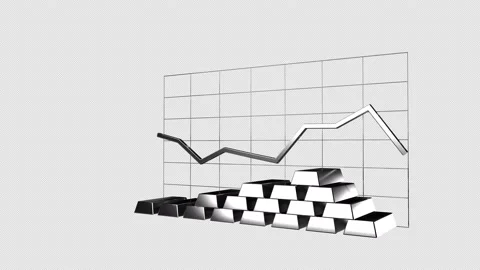 4K Loop Statistics Alpha Silver Bullions Stock Footage 236358027
