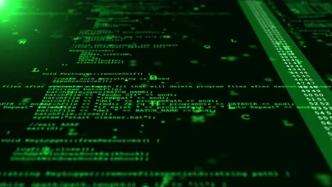 4K Loop Technology glitch computer virus or internet system hacking concept. Stock Footage 183411576