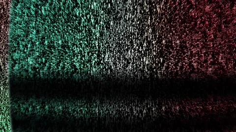 4k Loop television interference pattern caused by satellite signal interference Stock Footage 157871000