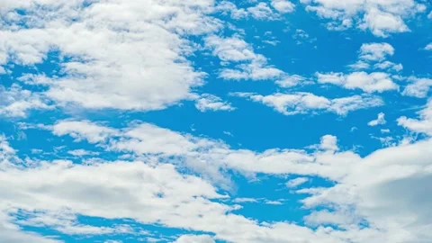 4K Loop of white clouds over sky time lapse 스톡 동영상 133812110
