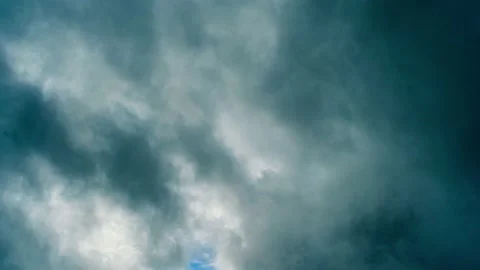 4K Loop of white clouds over sky time lapse Stock Footage 133870692