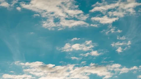 4K Loop of white clouds over sky time lapse Stock Footage 134319524