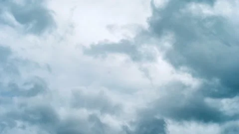 4K Loop of white clouds over sky time lapse Stock Footage 135689518