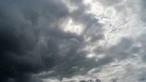 4K Loop of white clouds over sky time lapse Stock Footage 136179587