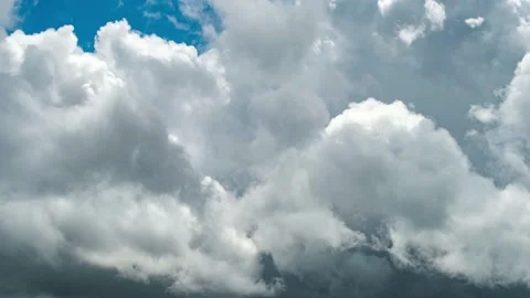 4K Loop of white clouds over sky time lapse Stock Footage 142521751